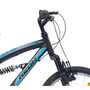 Voir la diapositive 3 : Vélo enfant (120/140 cm) - VTT 20  avec cadre et fourche suspendu, 6 vitesses via une poignée tournante et dérailleur Shimano TY21 + freins V-Brake et jantes en aluminium