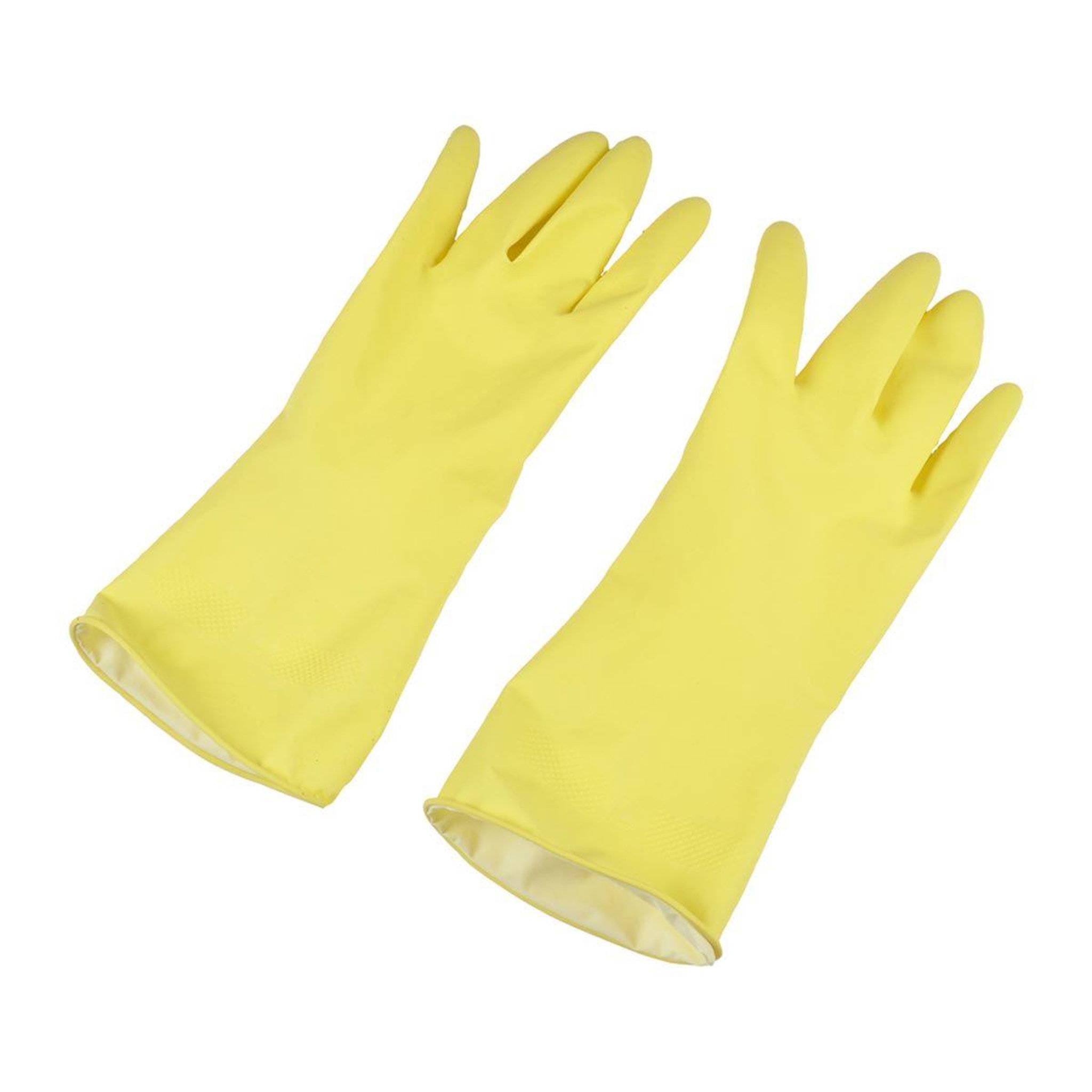HOMEA Paire de gants de ménage  latex  taille s jaune