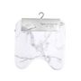 Voir la diapositive 2 : Paris Prix Tapis Contour WC  Effet Marbre  45x45cm Blanc