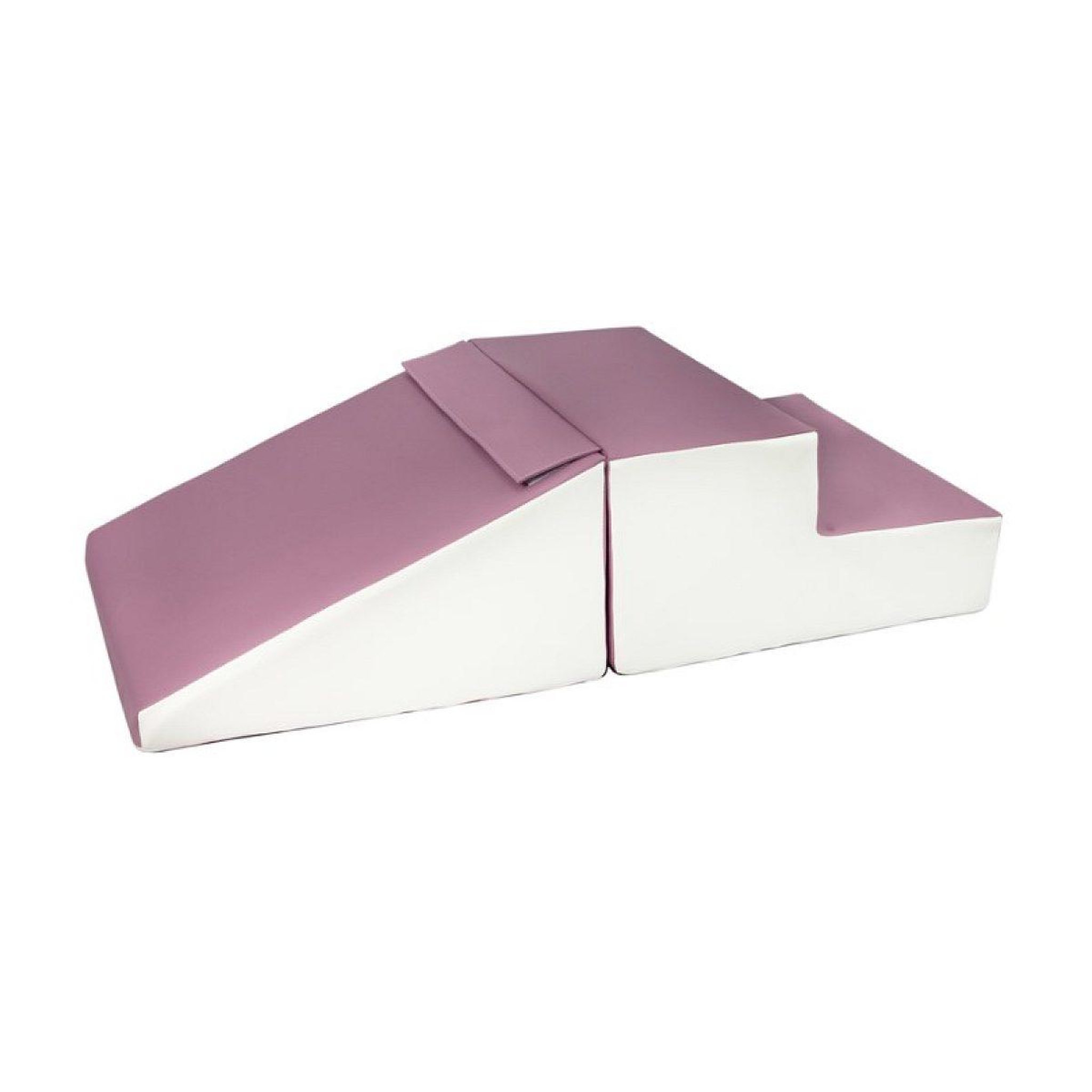 VELINDA Set de 2 grands blocs en mousse blanc violet