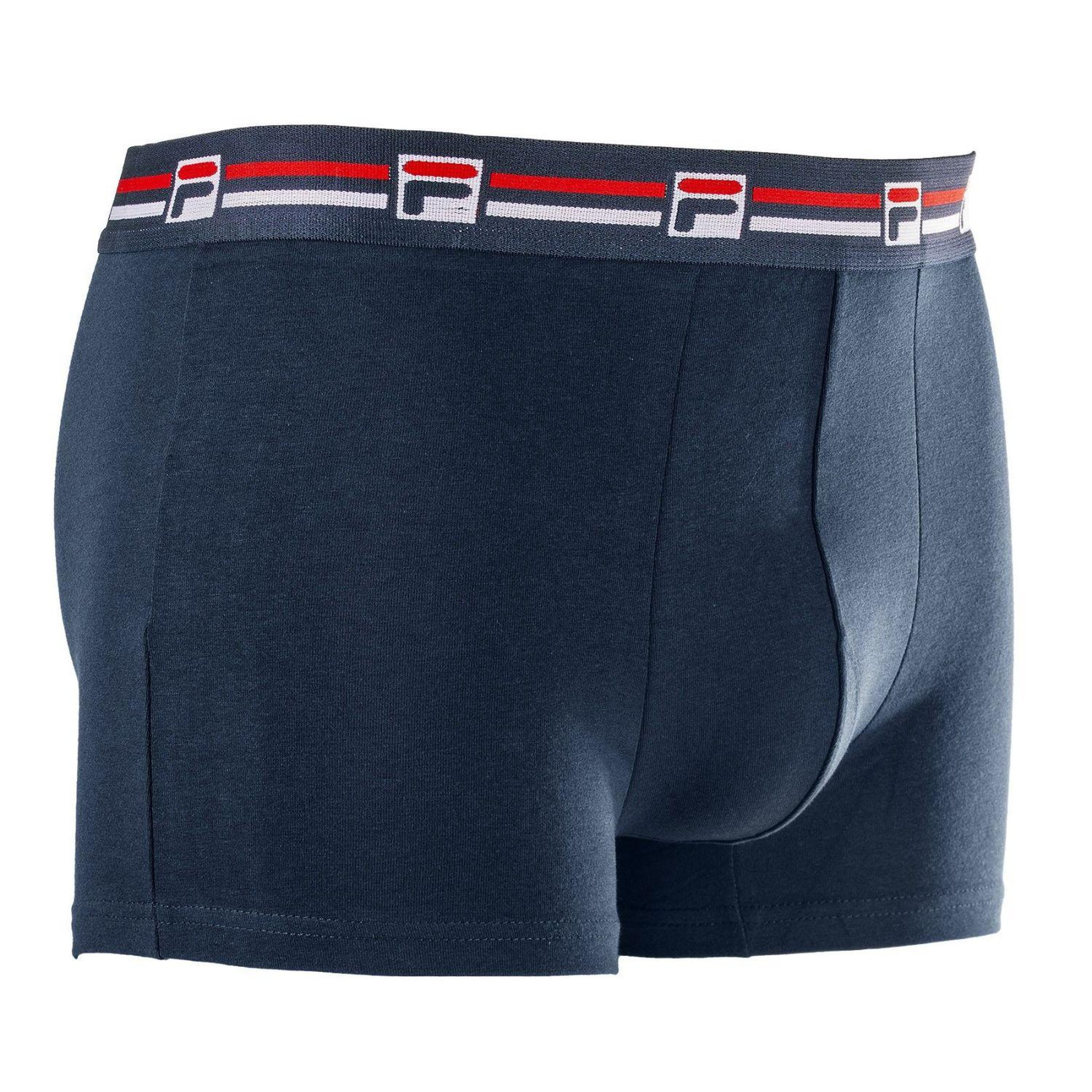 Voir la diapositive 4 : FILA Lot de 3 boxers homme en coton