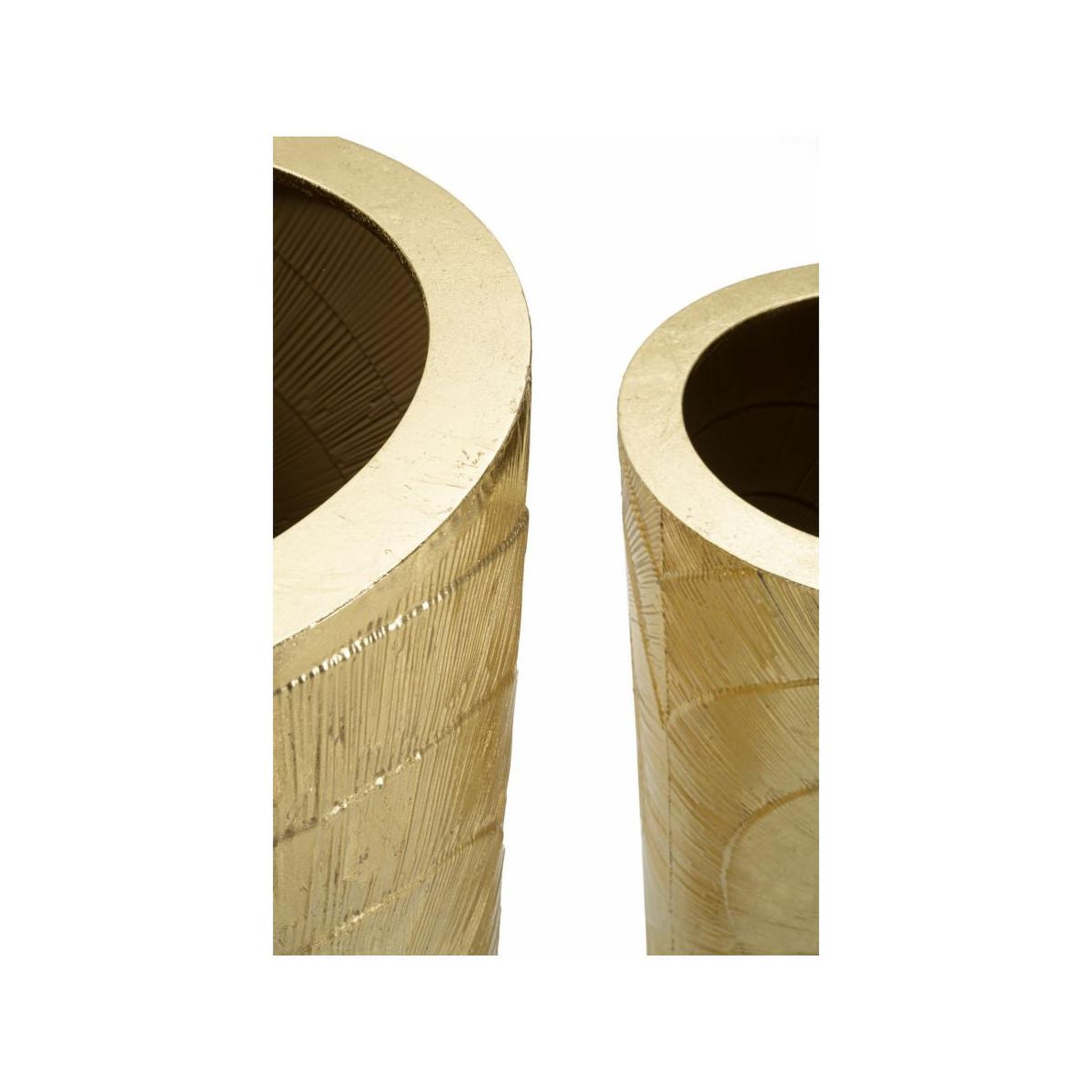 Voir la diapositive 4 : Paris Prix Lot de 3 vases en métal  goldely  114cm or