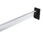 Voir la diapositive 4 : VIDAXL Rails de garde robe télescopiques 2 pcs Argenté 58 100 cm