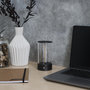 Voir la diapositive 4 : Paris Prix Lampe à Poser Tactile  Cylindre  15cm Noir