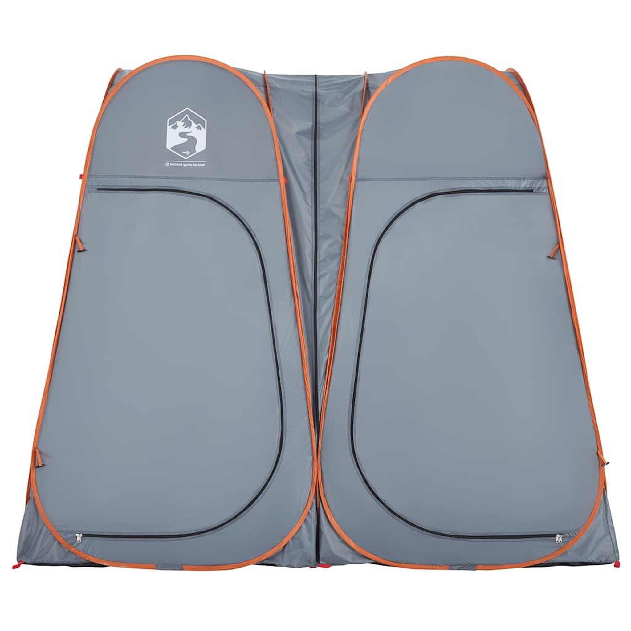 Voir la diapositive 4 : VIDAXL Tente d'intimite gris et orange escamotable impermeable