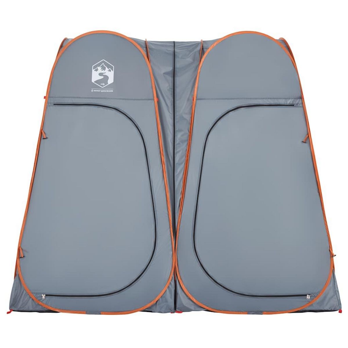VIDAXL Tente d'intimite gris et orange escamotable impermeable