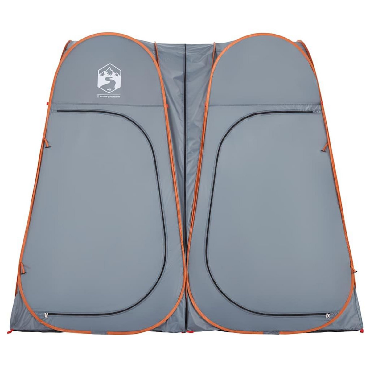 VIDAXL Tente d'intimite gris et orange escamotable impermeable