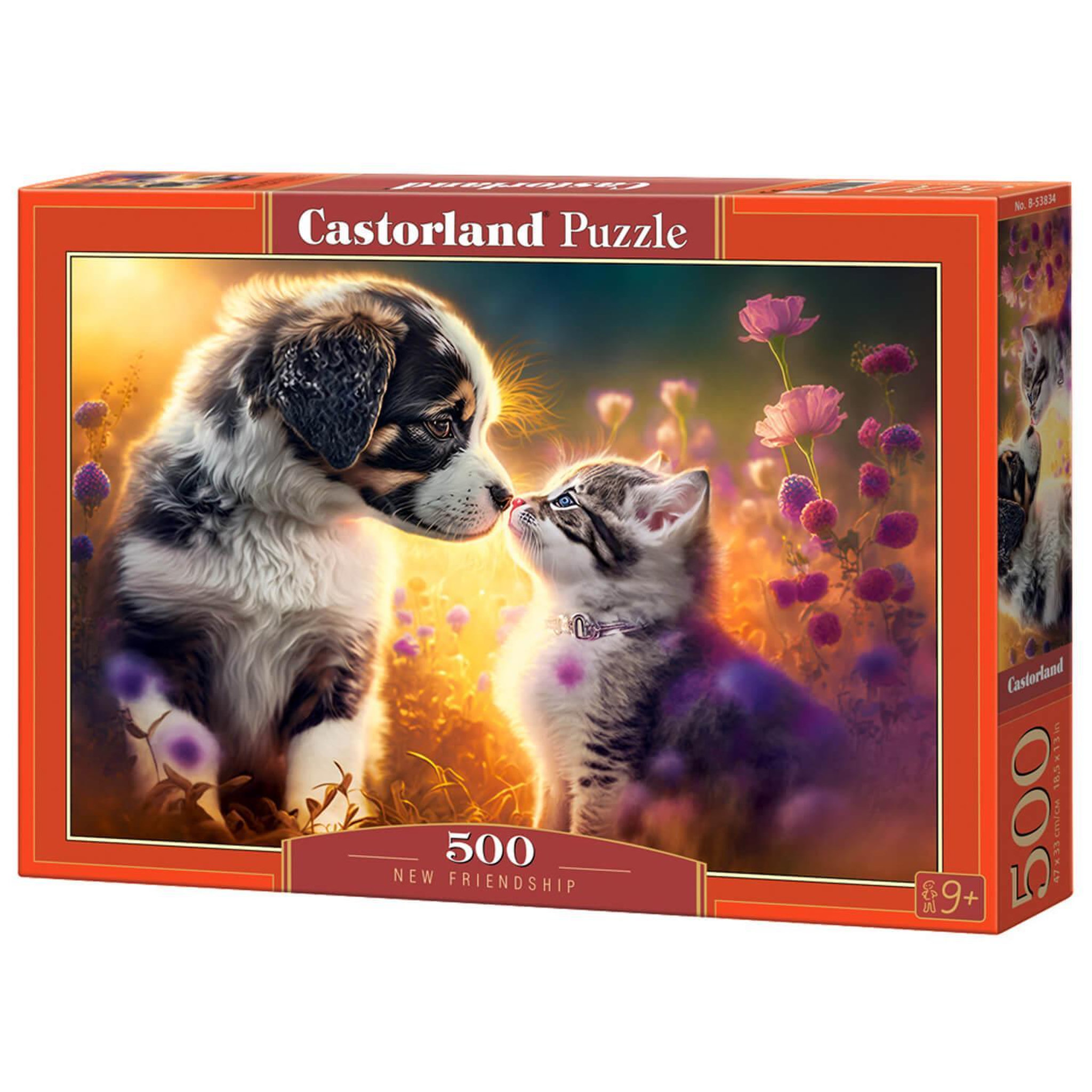 Voir la diapositive 2 : Castorland Puzzle 500 pièces : Nouvelle Amitié