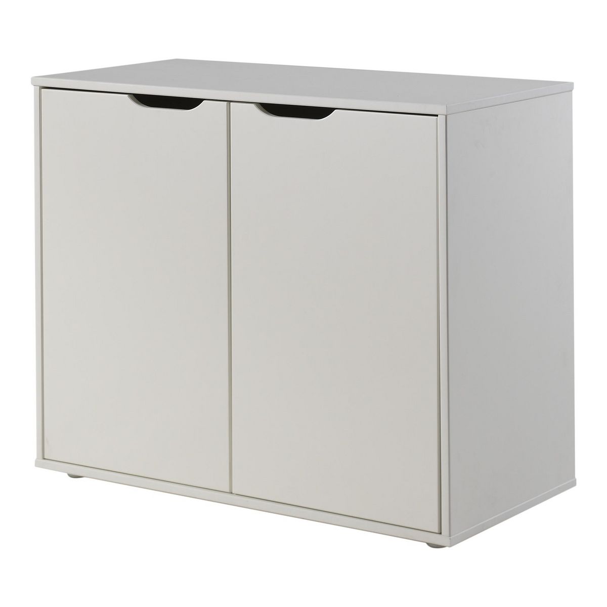 Commode 2 portes en pin massif WOODY, 2 coloris