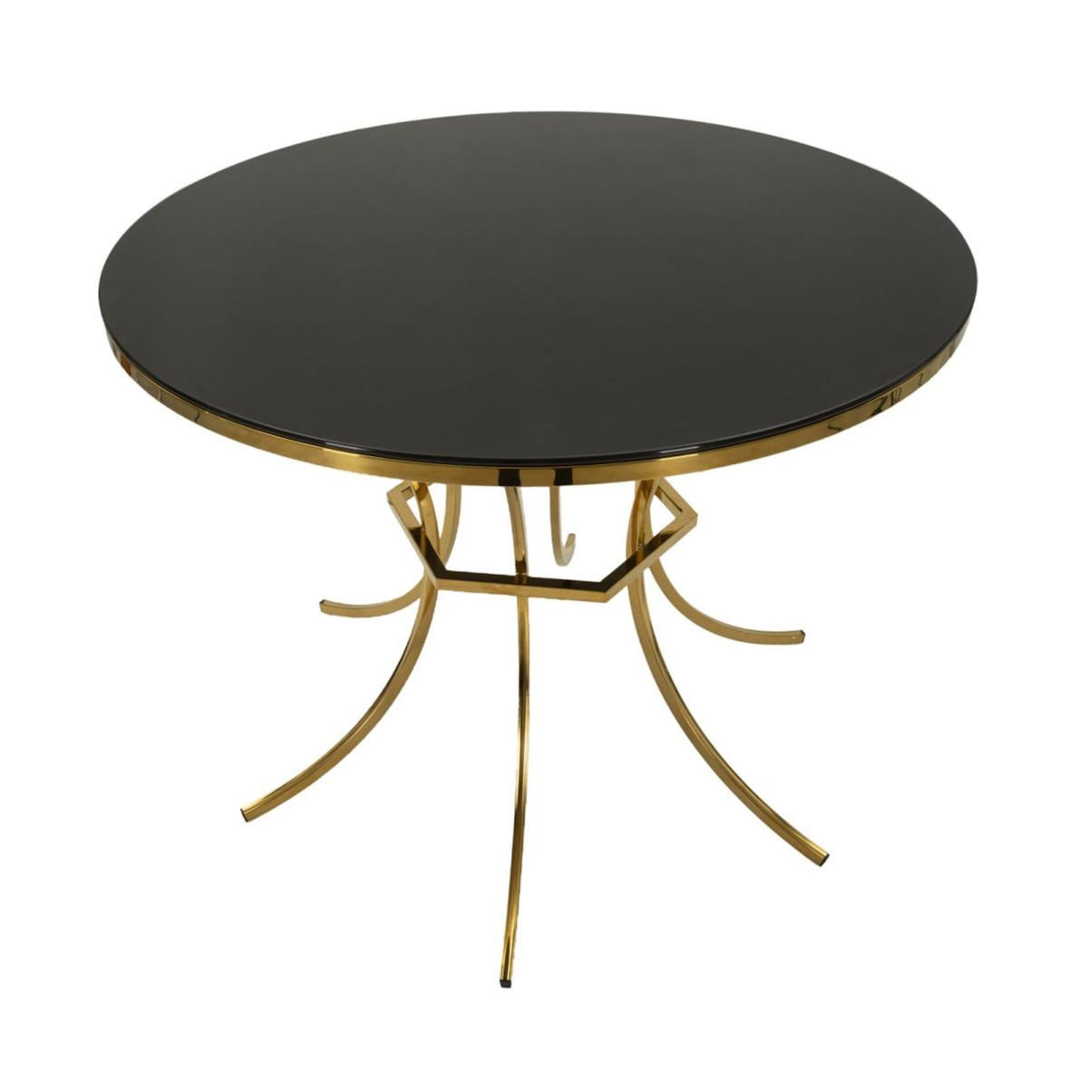 Paris Prix Table de Repas  Shanty  100cm Noir & Or