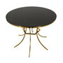 Voir la diapositive 2 : Paris Prix Table de Repas  Shanty  100cm Noir & Or