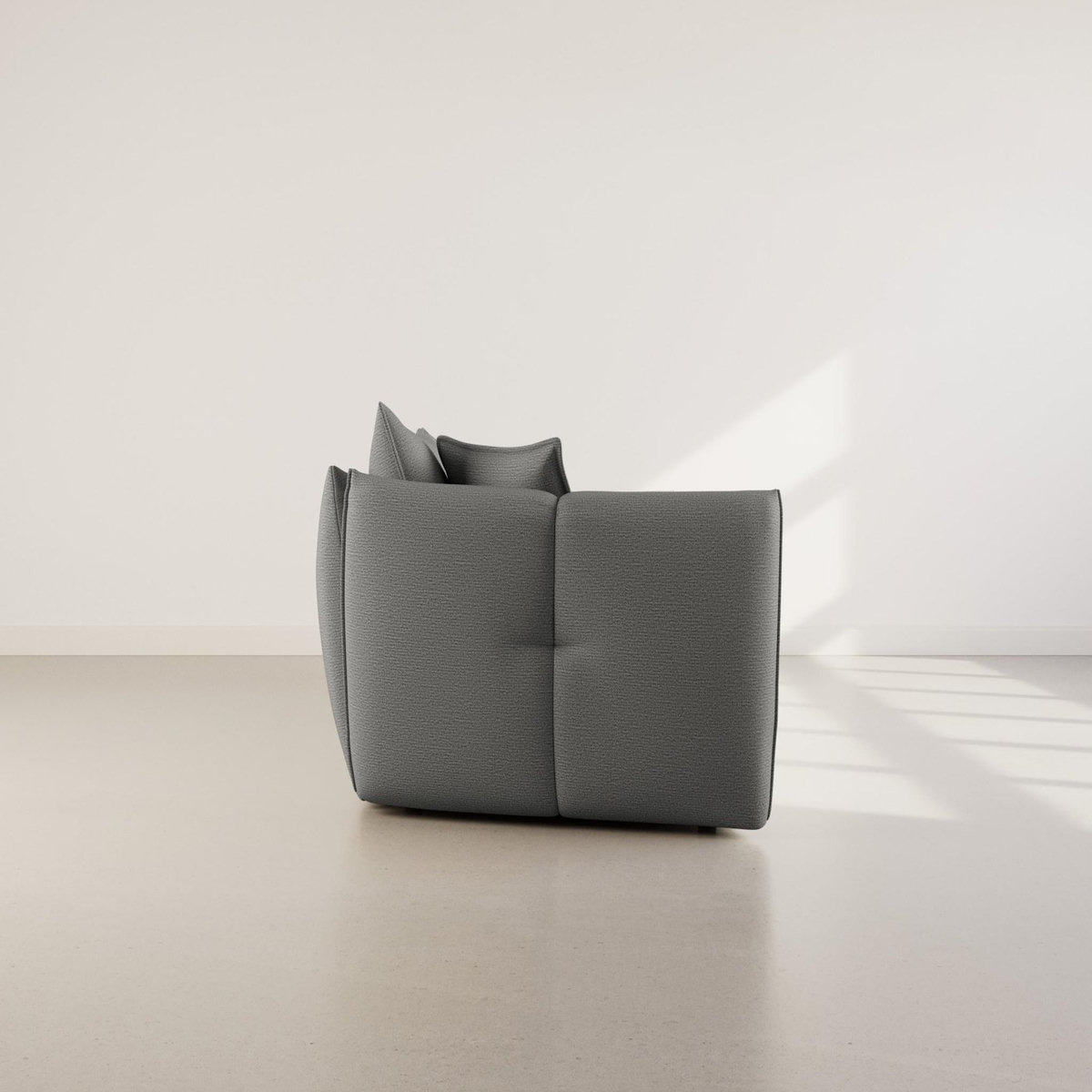 LISA DESIGN Cassiopee - canapé d'angle droit 4 places en tissu texturé