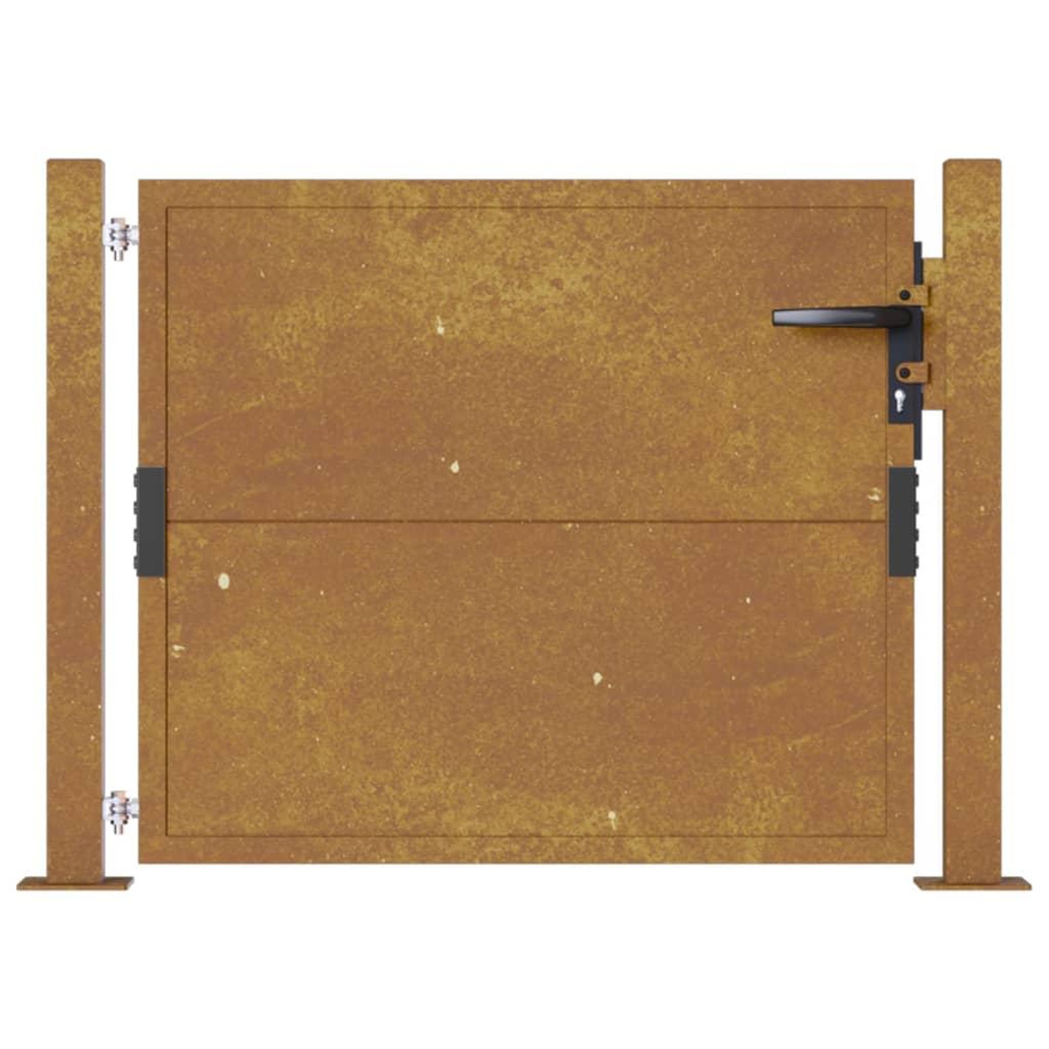 Voir la diapositive 4 : VIDAXL Portail de jardin 105x105 cm acier corten
