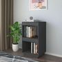 Voir la diapositive 1 : VIDAXL Bibliotheque Gris 40x35x71 cm Bois de pin massif