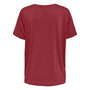 Voir la diapositive 2 : Only T-shirt Rouge Femme Only Harly