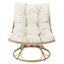 Voir la diapositive 2 : Paris Prix Fauteuil Tournant Design  Petra  96cm Beige