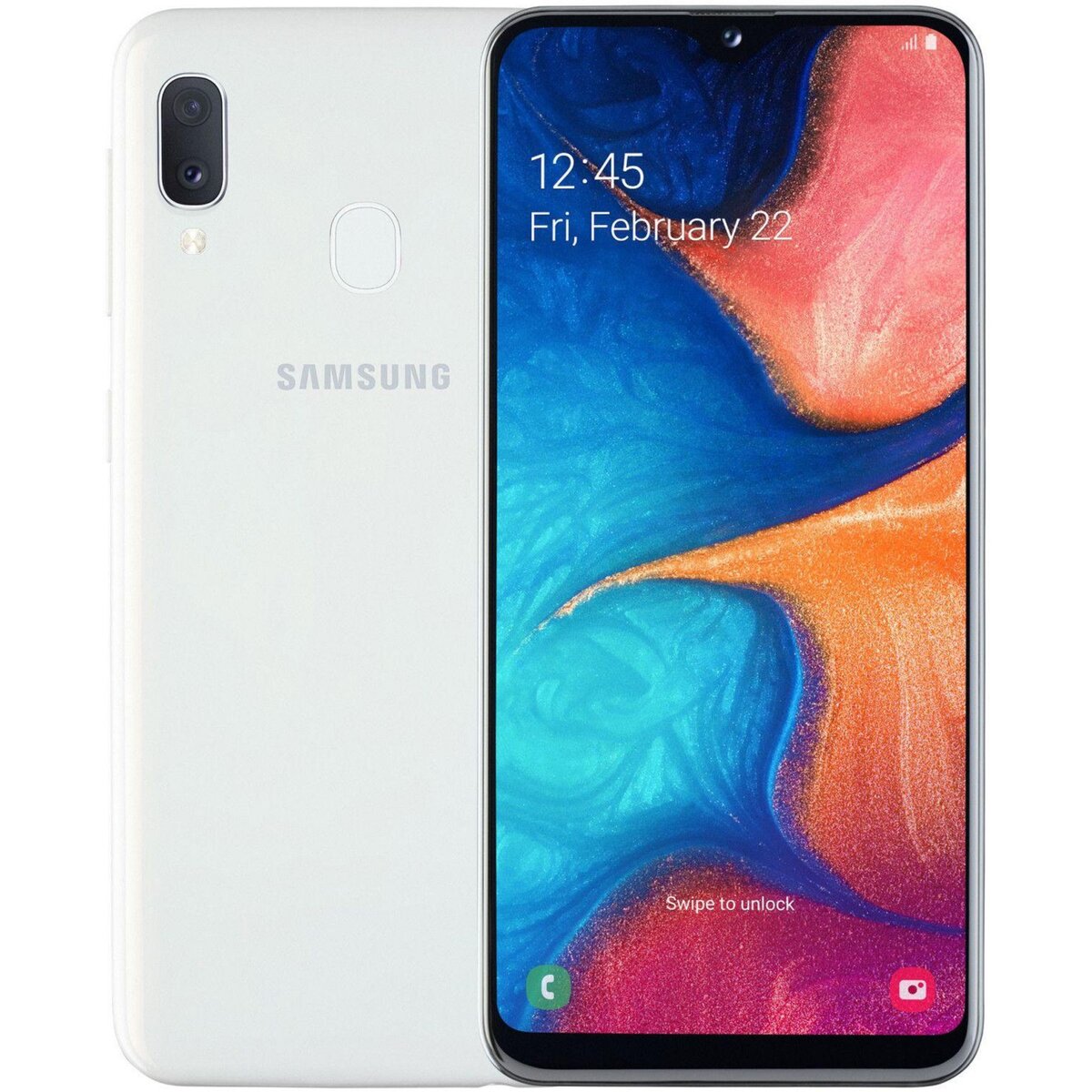 Samsung Galaxy A20E (Dual Sim) Reconditionné 32 Go - Grade C - Blanc