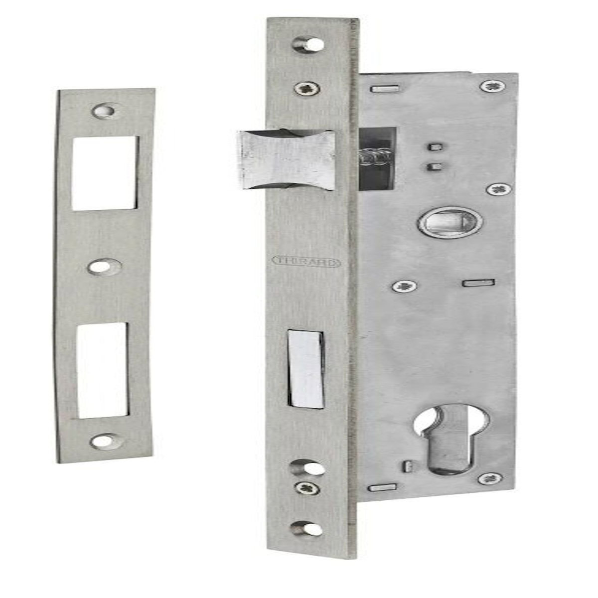 THIRARD Serrure encastrée à cylindre, THIRARD, axe 24 mm, entraxe 92 mm, carré 8