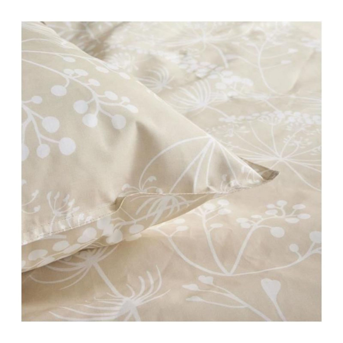 Today Parure de lit - TODAY - Sunshine - 0.2 imprimé floral - 2 personnes - 220 x 240 cm - 100% Coton 57 fils