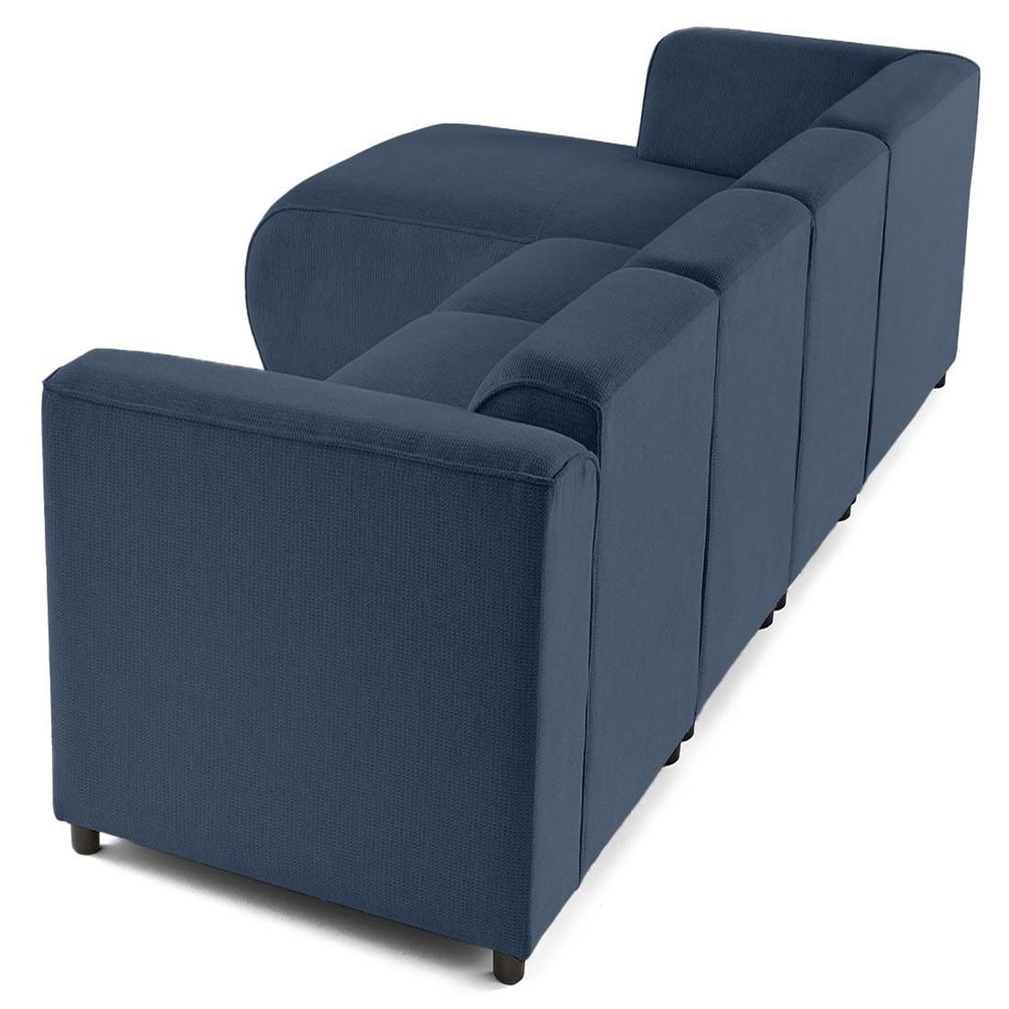 Voir la diapositive 6 : LISA DESIGN Suaro - canapé modulable d'angle gauche 5 places en tissu texturé