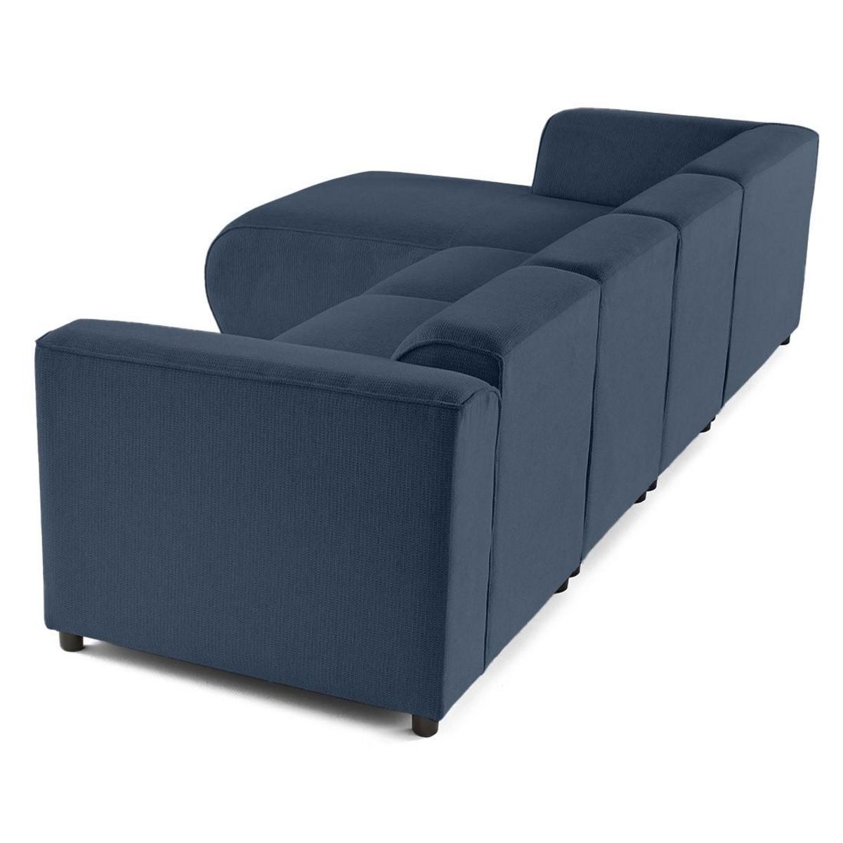 LISA DESIGN Suaro - canapé modulable d'angle gauche 5 places en tissu texturé