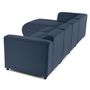 Voir la diapositive 6 : LISA DESIGN Suaro - canapé modulable d'angle gauche 5 places en tissu texturé