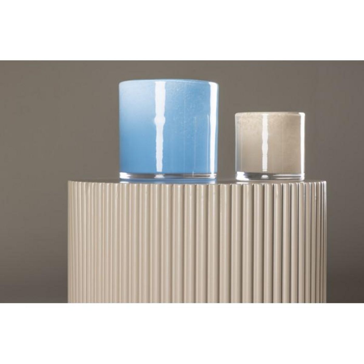 Paris Prix Table d'Appoint Nervurée  Lenox  50cm Beige