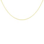 L'ATELIER D'AZUR Collier Chaine Or 18 Carats 750/000 Jaune Forçat Diamantée - Homme ou Femme