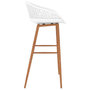 Voir la diapositive 4 : VIDAXL Chaises de bar lot de 2 blanc