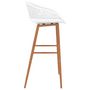 Voir la diapositive 4 : VIDAXL Chaises de bar lot de 2 blanc