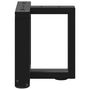Voir la diapositive 3 : VIDAXL Pieds de table basse en forme de T 2 pcs noir 30x25x(30-31) cm