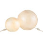 Voir la diapositive 5 : Paris Prix Lampe à Poser Ronde  Pearl  29cm Blanc