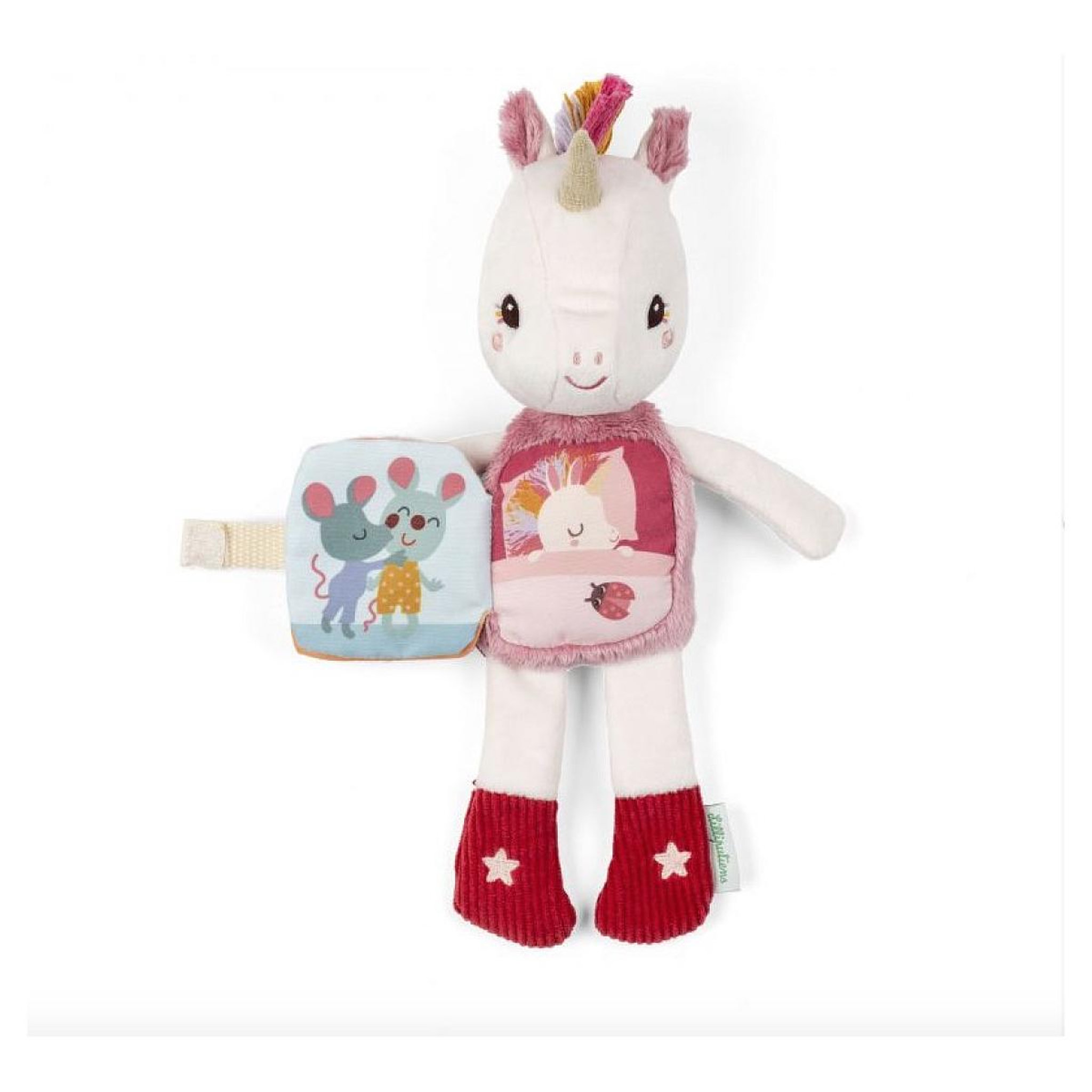 Voir la diapositive 4 : LILLIPUTIENS Peluche Lena a histoire - Lena la licorne