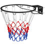 Voir la diapositive 5 : HOMCOM Arceau de basket mural 50 cm - panier de basket - acier noir