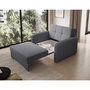 Voir la diapositive 4 : BEST MOBILIER Michelle - fauteuil convertible avec coffre en velours