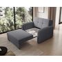 Voir la diapositive 4 : BEST MOBILIER Michelle - fauteuil convertible avec coffre en velours