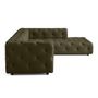 Voir la diapositive 5 : LISA DESIGN Gallata - canapé chesterfield d'angle droit - 5 places - en velours