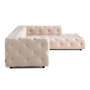 Voir la diapositive 5 : LISA DESIGN Gallata - canapé chesterfield d'angle droit - 5 places - en velours