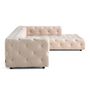 Voir la diapositive 5 : LISA DESIGN Gallata - canapé chesterfield d'angle droit - 5 places - en velours