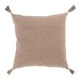 Voir la diapositive 2 : Paris Prix Coussin Déco en Velours  Roma  45x45cm Marron