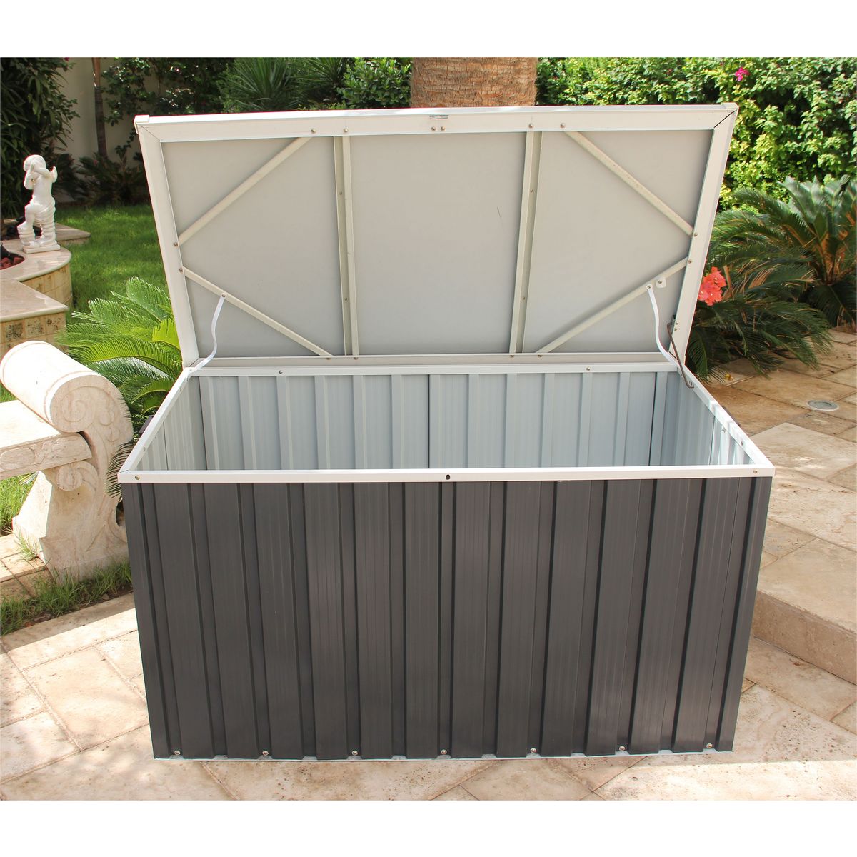 DURAMAX Coffre de jardin métal Alford