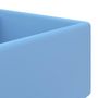 Voir la diapositive 4 : VIDAXL Lavabo carre a trop-plein Bleu clair mat 41x41 cm Ceramique