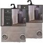 Voir la diapositive 1 : TOILINUX Lot de 2 Rideaux occultants Elena en Polyester