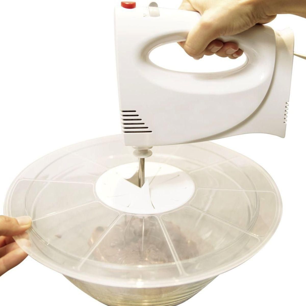 Fackelmann Ensemble de 2 bols de préparation 25 cm et 20.5 cm avec couvercle anti projections Fackelmann Basic