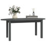 Voir la diapositive 4 : VIDAXL Table basse Gris 110x55x45 cm Bois massif de pin
