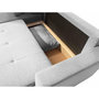 Voir la diapositive 4 : BEST MOBILIER Pilea - canapé d'angle réversible 4 places - convertible avec coffre - en tissu