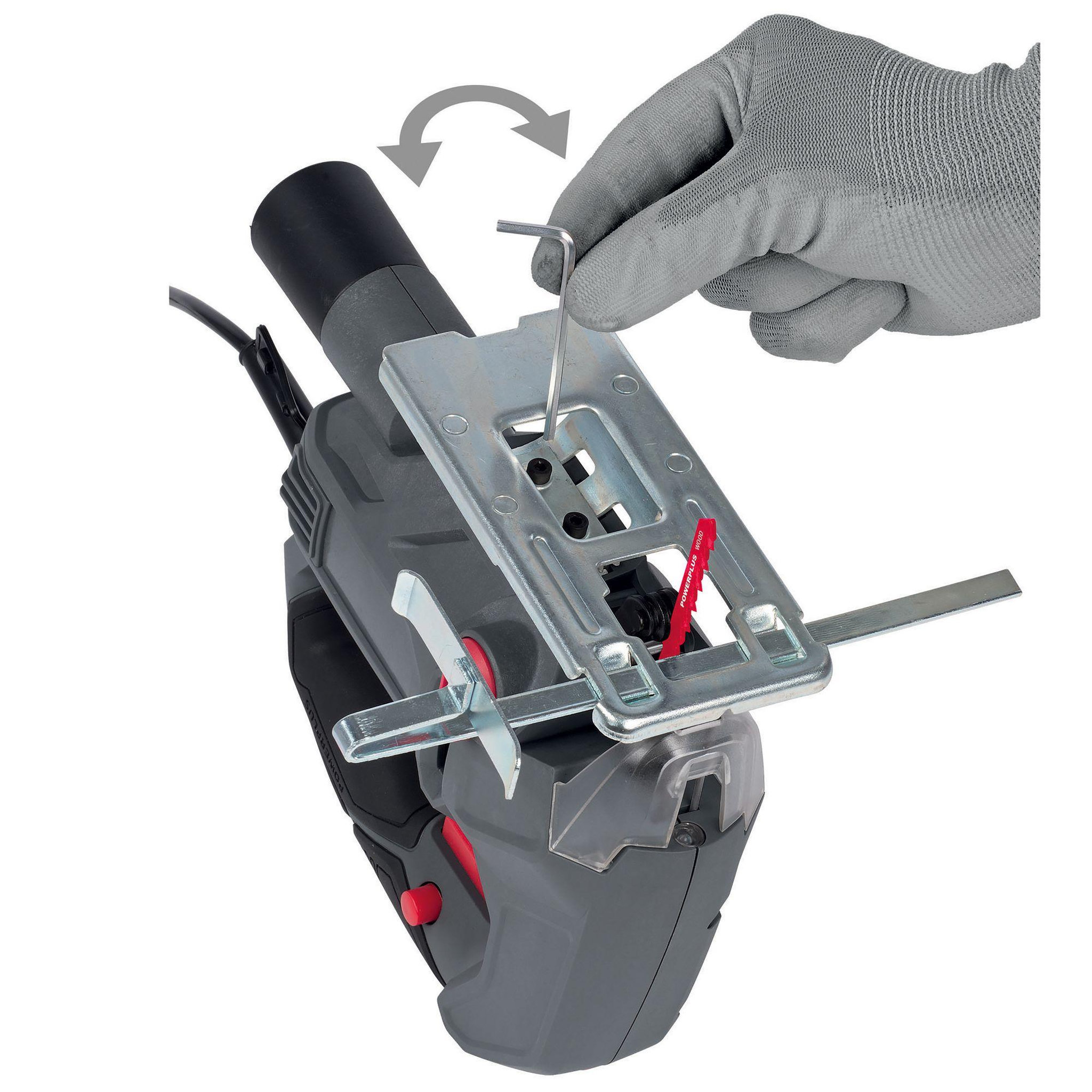 Voir la diapositive 3 : POWERPLUS Scie sauteuse filaire 710w Powerplus