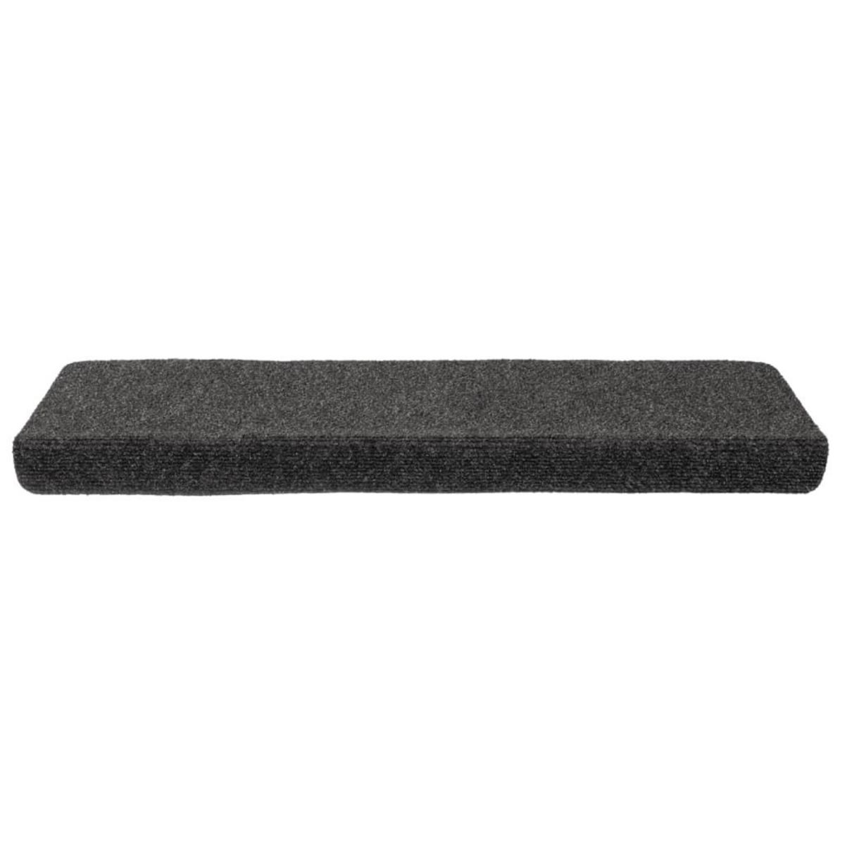 VIDAXL Tapis d'escalier 15 pcs tissu aiguillete 65x21x4 cm anthracite