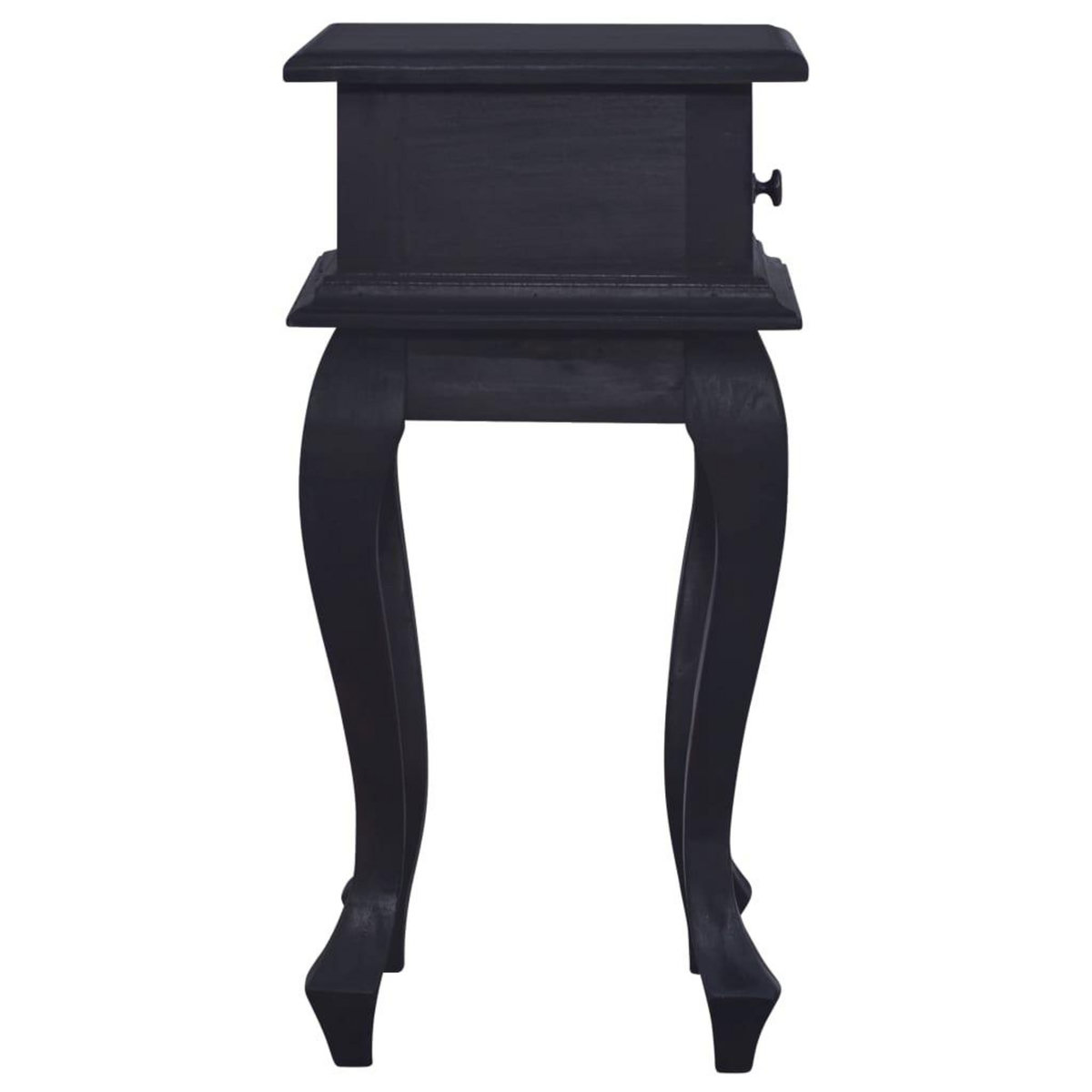 VIDAXL Table de chevet Cafe noir clair 35x30x60cm Bois d'acajou massif