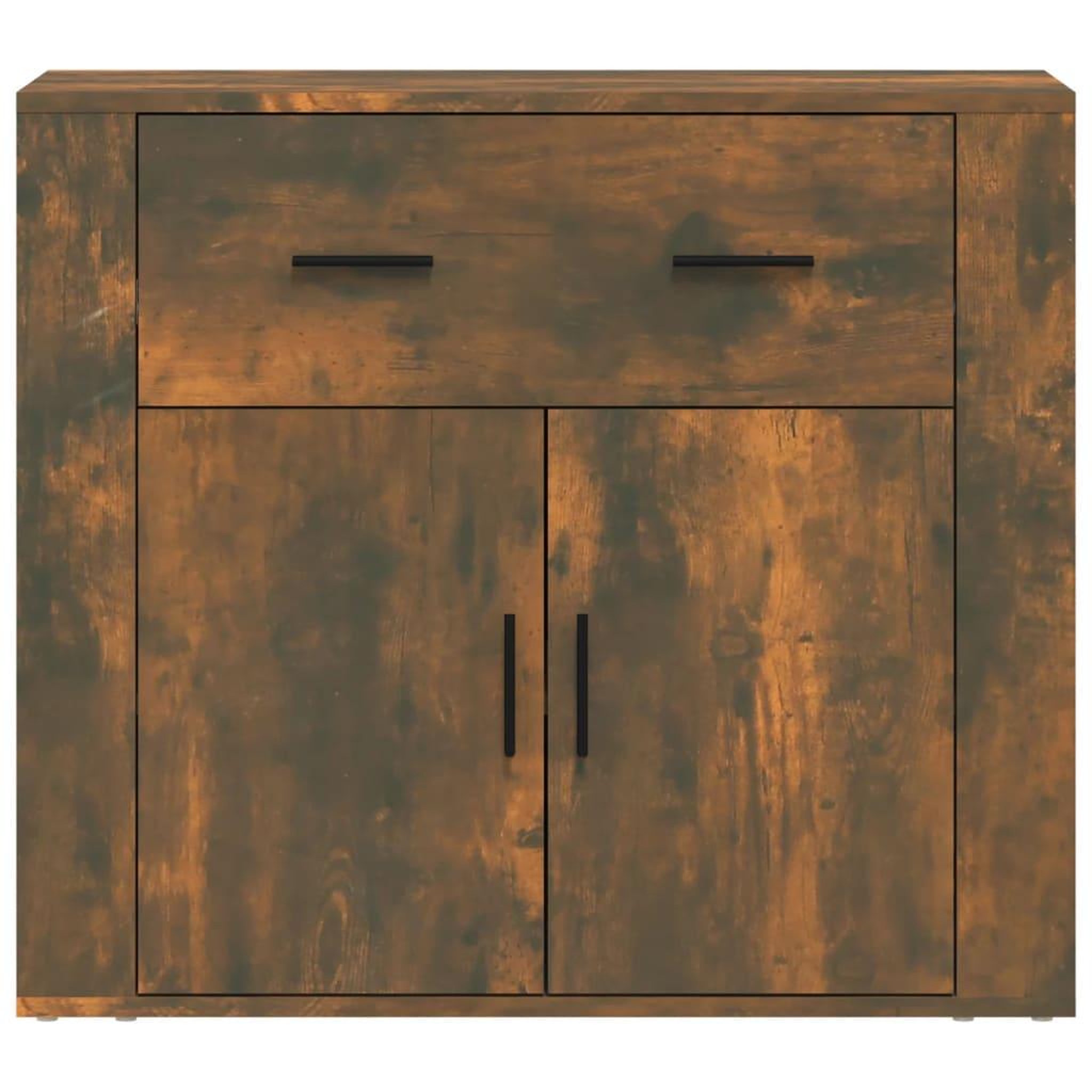 Voir la diapositive 3 : VIDAXL Buffet Chene fume 80x33x70 cm Bois d'ingenierie